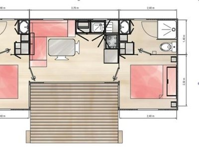 Cliquez pour découvrir toutes les photos de l'HÉBERGEMENT ! mobil-home - Domaine Du Château-Epinal photo 5