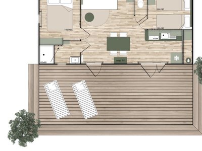 Cliquez pour découvrir toutes les photos de l'HÉBERGEMENT ! mobil-home - Vert Gapeau photo 5