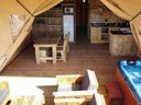 Cliquez pour découvrir toutes les photos de l'HÉBERGEMENT ! tente en toile et bois - camping Charlemagne photo 2