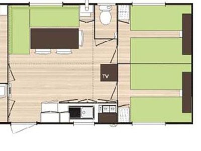 Cliquez pour découvrir toutes les photos de l'HÉBERGEMENT ! mobil-home - Flower Le Rochelongue photo 3