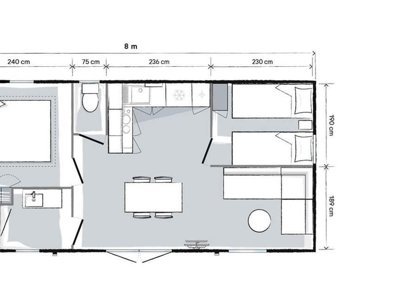 Cliquez pour découvrir toutes les photos de l'HÉBERGEMENT ! mobil-home - Flower Le Rochelongue photo 4