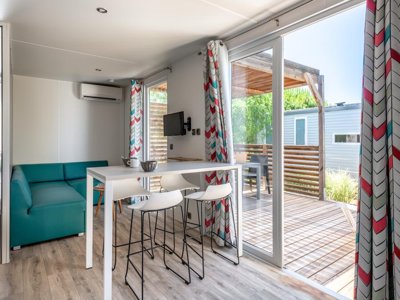 Cliquez pour découvrir toutes les photos de l'HÉBERGEMENT ! mobil-home - Flower Le Rochelongue photo 6