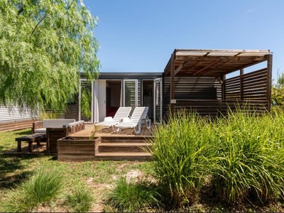 Cliquez pour découvrir toutes les photos de l'HÉBERGEMENT ! mobil-home - Flower Le Rochelongue photo 4