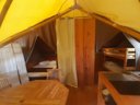 Cliquez pour découvrir toutes les photos de l'HÉBERGEMENT ! tente en toile et bois - camping Beau Rivage photo 2