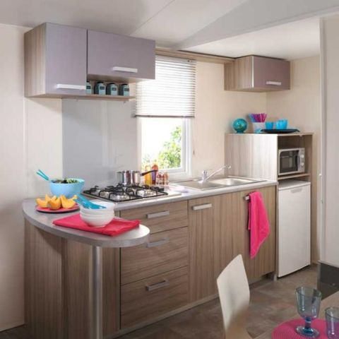 Cliquez pour découvrir toutes les photos de l'HÉBERGEMENT ! mobil-home - Les Lauriers Roses photo 3