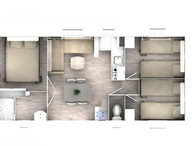 Cliquez pour découvrir toutes les photos de l'HÉBERGEMENT ! mobil-home - Les Bois Flottés photo 16