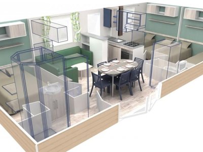Cliquez pour découvrir toutes les photos de l'HÉBERGEMENT ! mobil-home - Les Bois Flottés photo 17
