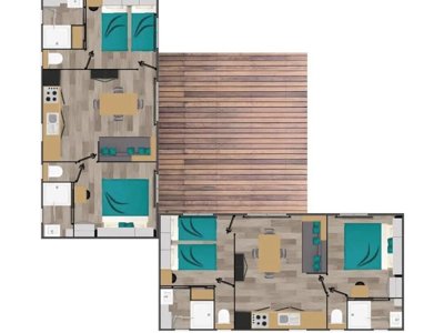 Cliquez pour découvrir toutes les photos de l'HÉBERGEMENT ! mobil-home - Yelloh! Village Domaine Berrua photo 8