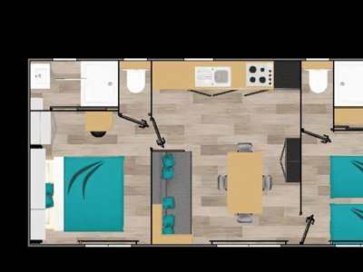 Cliquez pour découvrir toutes les photos de l'HÉBERGEMENT ! mobil-home - Yelloh! Village Domaine Berrua photo 8