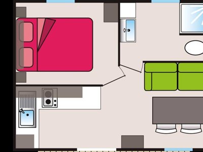 Cliquez pour découvrir toutes les photos de l'HÉBERGEMENT ! mobil-home - Les Cerisiers Du Jaur photo 7