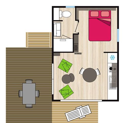Cliquez pour découvrir toutes les photos de l'HÉBERGEMENT ! mobil-home - Les Cerisiers Du Jaur photo 2