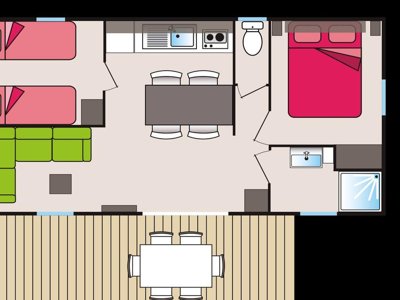 Cliquez pour découvrir toutes les photos de l'HÉBERGEMENT ! mobil-home - Les Cerisiers Du Jaur photo 7