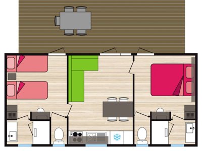 Cliquez pour découvrir toutes les photos de l'HÉBERGEMENT ! mobil-home - Les Cerisiers Du Jaur photo 3