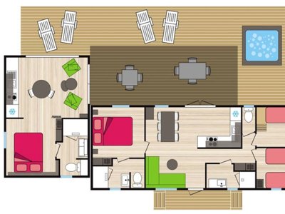 Cliquez pour découvrir toutes les photos de l'HÉBERGEMENT ! mobil-home - Les Cerisiers Du Jaur photo 3