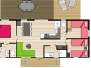 Cliquez pour découvrir toutes les photos de l'HÉBERGEMENT ! mobil-home - camping Les Cerisiers Du Jaur photo 3