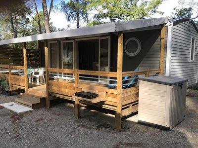 Cliquez pour découvrir toutes les photos de l'HÉBERGEMENT ! mobil-home - Le Relais De La Bresque photo 6
