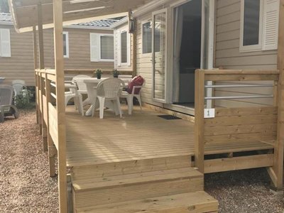Cliquez pour découvrir toutes les photos de l'HÉBERGEMENT ! mobil-home - Le Relais De La Bresque photo 6