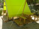 Cliquez pour découvrir toutes les photos de l'HÉBERGEMENT ! tente en toile et bois - camping Le Relais De La Bresque photo 2