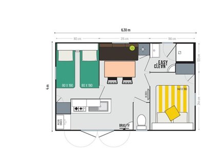 Cliquez pour découvrir toutes les photos de l'HÉBERGEMENT ! mobil-home - Le Parc photo 4