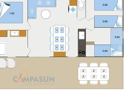 Cliquez pour découvrir toutes les photos de l'HÉBERGEMENT ! mobil-home - CAMPASUN International photo 7