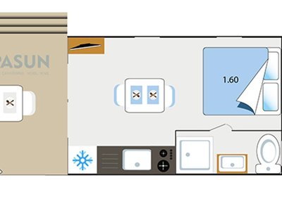 Cliquez pour découvrir toutes les photos de l'HÉBERGEMENT ! mobil-home - CAMPASUN Etang De La Bonde photo 4