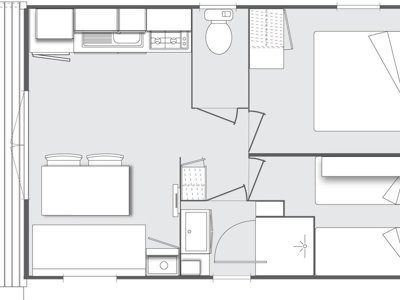 Cliquez pour découvrir toutes les photos de l'HÉBERGEMENT ! mobil-home - Le Domaine De Gajan photo 12