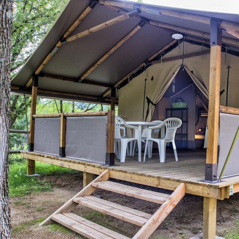 tente toile et bois - La Salendrinque photo 1