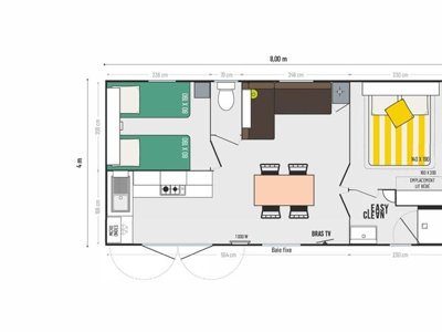 Cliquez pour découvrir toutes les photos de l'HÉBERGEMENT ! mobil-home - Les Cantarelles - Ciela Village photo 5