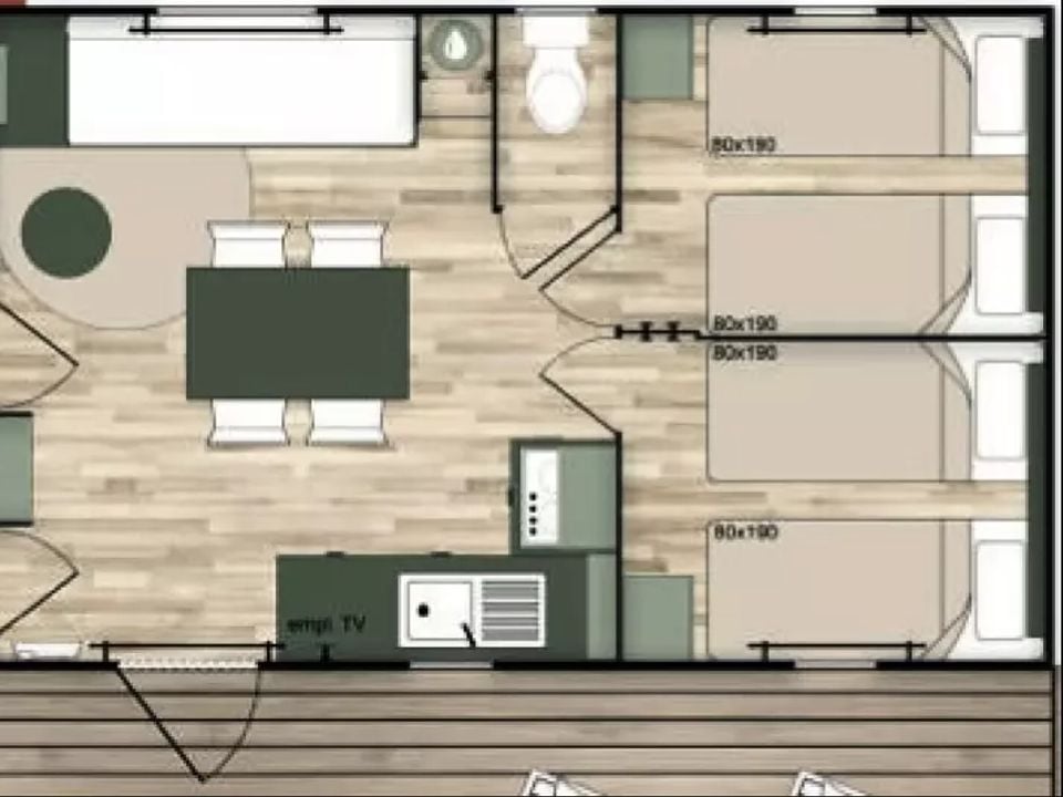 mobile_home - établissement Du Château De L'Hom photo 5