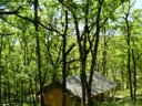 Cliquez pour découvrir toutes les photos de l'HÉBERGEMENT ! tente en toile et bois - camping Le Camp photo 5