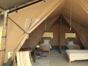 Cliquez pour découvrir toutes les photos de l'HÉBERGEMENT ! tente en toile et bois - camping Le Camp photo 3