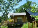 Cliquez pour découvrir toutes les photos de l'HÉBERGEMENT ! tente en toile et bois - camping Le Camp photo 5