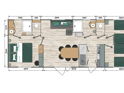 mobil-home - Flower Le Peyrelade photo 6