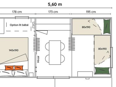 Cliquez pour découvrir toutes les photos de l'HÉBERGEMENT ! bungalow toilé - Les Amarines - Paradis photo 9