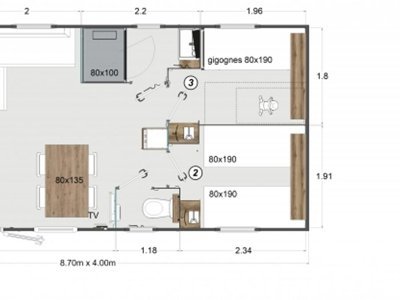 Cliquez pour découvrir toutes les photos de l'HÉBERGEMENT ! lodge - Beau Rivage photo 4
