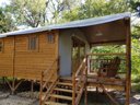 Cliquez pour découvrir toutes les photos de l'HÉBERGEMENT ! tente en toile et bois - camping Flower Les Rives De L'Aygues photo 2