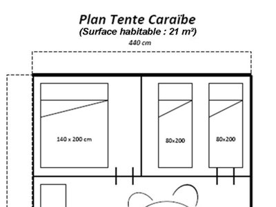 Cliquez pour découvrir toutes les photos de l'HÉBERGEMENT ! bungalow toilé - La Fontaine D'annibal photo 7