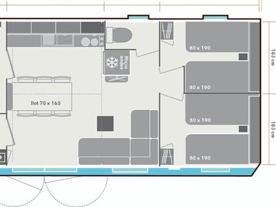 Cliquez pour découvrir toutes les photos de l'HÉBERGEMENT ! mobil-home - Les Princes D'Orange - Ciela Village photo 9