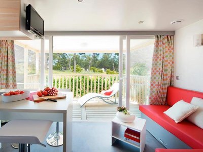 Cliquez pour découvrir toutes les photos de l'HÉBERGEMENT ! mobil-home - Flower Le Pont Du Tarn photo 2