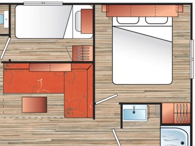 Cliquez pour découvrir toutes les photos de l'HÉBERGEMENT ! mobil-home - Du Pré Morjal photo 4