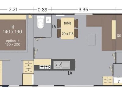 Cliquez pour découvrir toutes les photos de l'HÉBERGEMENT ! mobil-home - Bel Air photo 5