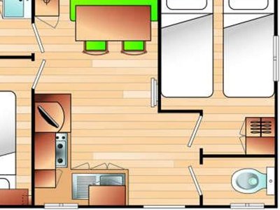 Cliquez pour découvrir toutes les photos de l'HÉBERGEMENT ! mobil-home - La Chêneraie **** photo 7