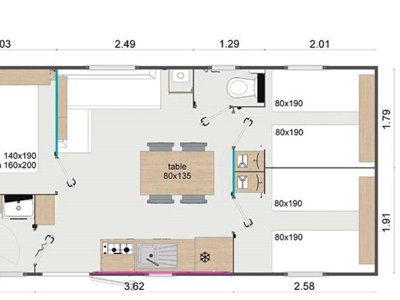 Cliquez pour découvrir toutes les photos de l'HÉBERGEMENT ! mobil-home - Le Coin Charmant photo 6