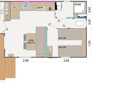Cliquez pour découvrir toutes les photos de l'HÉBERGEMENT ! mobil-home - Le Coin Charmant photo 7