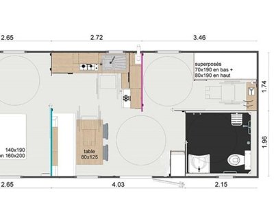 Cliquez pour découvrir toutes les photos de l'HÉBERGEMENT ! mobil-home - Le Coin Charmant photo 6