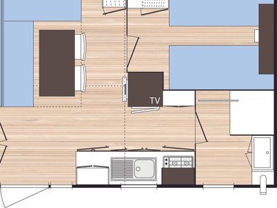 Cliquez pour découvrir toutes les photos de l'HÉBERGEMENT ! mobil-home - Les Hortensias photo 7
