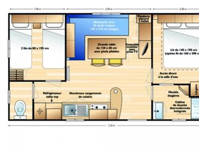 Cliquez pour découvrir toutes les photos de l'HÉBERGEMENT ! mobil-home - Le Valenty photo 9