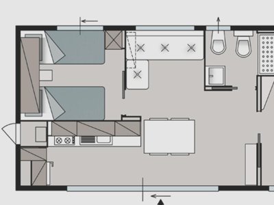 Cliquez pour découvrir toutes les photos de l'HÉBERGEMENT ! mobil-home - Barco Reale photo 7