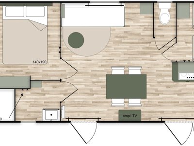 mobil-home - L'Oasis Des Garrigues photo 7