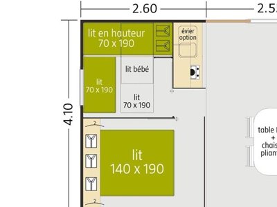 Cliquez pour découvrir toutes les photos de l'HÉBERGEMENT ! mobil-home - Le Petit Liou - Sites Et Paysages photo 6